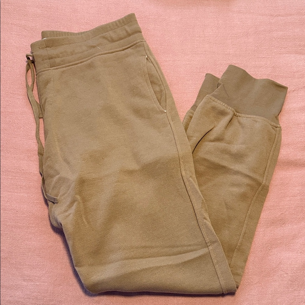 Men's Tan Jogger Sweatpants